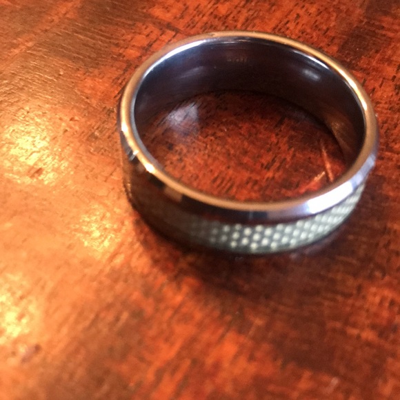 Men’s Ring- Wedding Band - Tungsten Carbide- Size 14- Never Worn - Picture 2 of 5